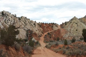 Forty Miles of Dirt Road through the Escalante Staircase in Utah.