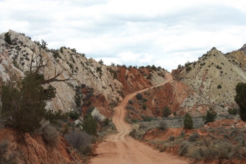 Forty Miles of Dirt Road through the Escalante Staircase in Utah.