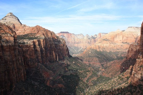 The Temple at the top in the distance...