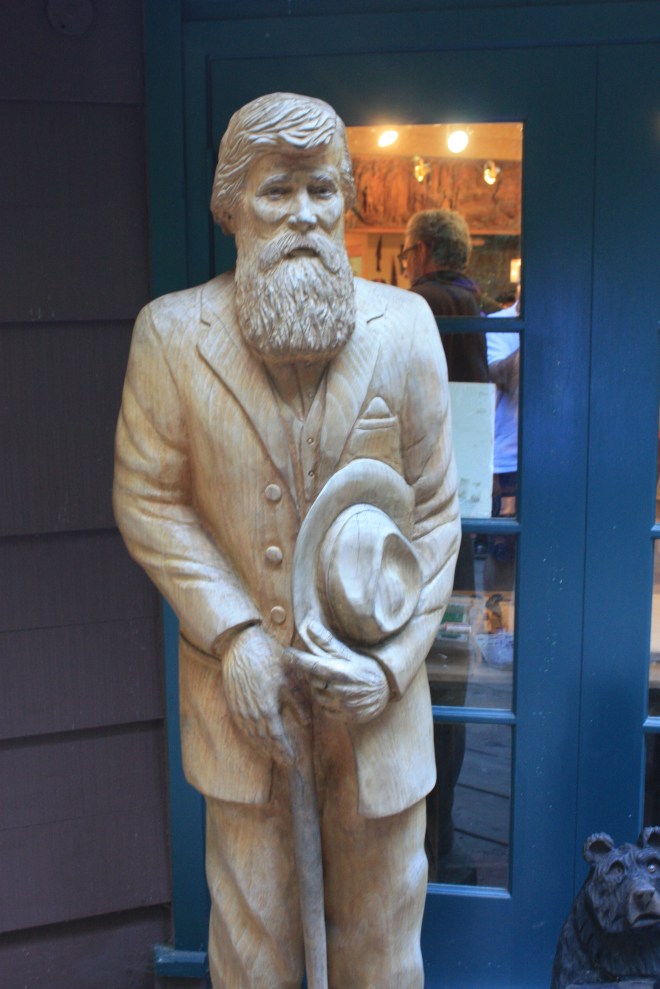 John Muir statue at Muir Woods in San Francisco